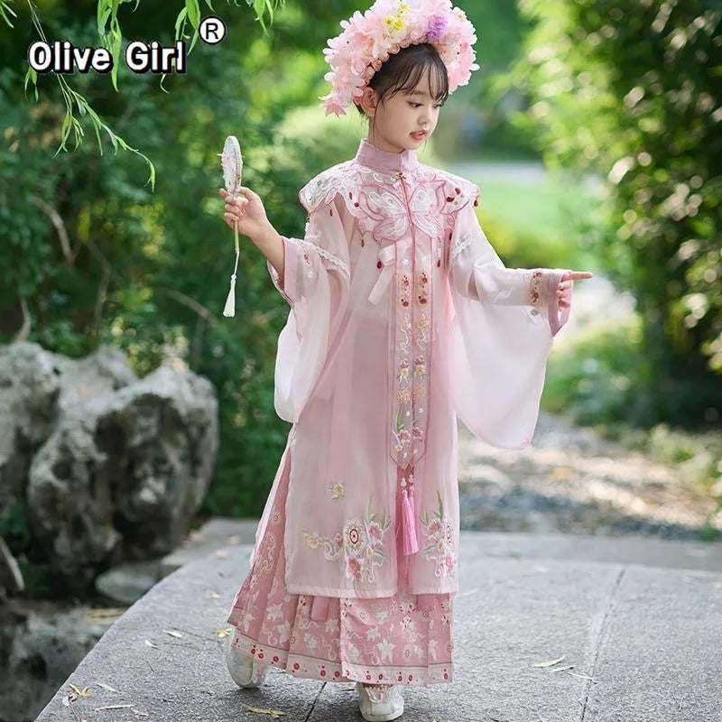 Olive Girl Hanfu Dress 2026 S-XL XS-3XL Plus Size Hanfu Chinese Dress Traditional Chinese Clothing Chinese Heritage Fashion Women