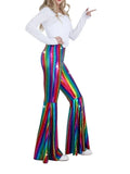 Wmstar Pants Women Wholesale Lightweight Snake Skin Wide Leg High Waisted Elasticated Plus Size Sexy Flared Height Enhancement