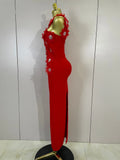 Elegant Flower Beading Sexy Sleeveless Bodycon Long Bandage Dresses Celebrity Cocktail Women Luxury Birthfay Evening Party Dress