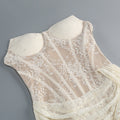 Elegant Strapless Lace Long Ribbon Wedding Dress Patchwork Vintage Floral Lace Bridal Gown Sheath Fitted Dresses