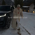 Luxury Long Belted Faux Mink Fur Coat Women 2026 Winter Thick Warm Overcoat Chic Street Fashion Fake Fur Coat Outerwear