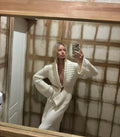 Autumn Knit Cardigan Women's New Vintage Hollow Out Long-Sleeved Sweater 2026 Casual Streetwear White Knit Top Female