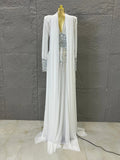 Luxury Tailored Rhinestone Long Evening Dress, Formal Gown for Prom Red Carpet Cocktail Birthday Gala Party
