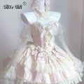Olive Girl Dramatic Lolita Dress for Ren Faire 2026 Fairycore Photoshoot Everyday Wear S-L XS-3XL Plus Size Dramatic Silhouette Romantic Cottagecore Garden Party Editorial Not Costume Lolita Dress Chinese Heritage Fashion Women