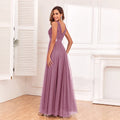 Sexy Prom Bridesmaid Dresses for Women Elegant Mesh Birthday Evening Party Dress Woman Maxi Sequin Summer Dress Vestidos