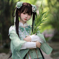 Olive Girl Green Embroidered Ma Mian Skirt for Ren Faire 2026 Fairycore Photoshoot Everyday Wear XS-XL XS-3XL Plus Size Hand Embroidered Dramatic Silhouette Romantic Cottagecore Editorial Not Costume Chinese Heritage Fashion Women