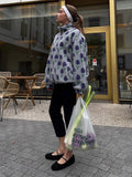 Fleece Printing Sweatshirt Women's Half-Zip Sweatshirt Fleece Loose Turtleneck pullover Female Winter Leisure Sweatshirt