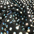 Crystal Diamonds Mesh Sheer Long Sleeve Bodycon Short Dress for Women Outfits Sexy Party Night Club Birthday Mini Dresses