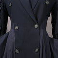Autumn Long Oversized Elegant Draped Patchwork Trench Coat For Women Double Breasted Luxury Designer Overcoat Runway Fashion
