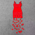 2026 New Prom Bandage Dresses Sexy Tube Top Sleeveless Backless Hanging Floral Bodycon Homecoming Evening Cocktail Party Gowns