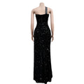 Women's Sexy One Shoulder Elegant Rhinestone Birthday Maxi Split Dress Sparkly Hot Drilling Bodycon Party Night Clubwear
