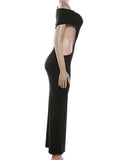 Sexy Hollow Maxi Summer Dress Women Black White Night Club Birthday Dress For Woman Long Bodycon Party Evening Dresses Vestidos