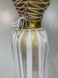 Women Sexy Hollow Out Backless Long Dress Two Piece Set Nightclub Stage Performance Costume Eveing Birthday Party Cocktail Dress