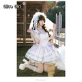 Olivegirl Lolita Style Sweet Ballet Cute Girl Lady Dress Fairy Heavy Industry Lace Birthday Party Princess Dress Jsk for Women