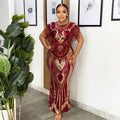 Party Prom Dresses for Women African Dashiki Sequin Long Dress Dubai Muslim Kaftan Abayas Birthday Wedding Lady Clothing