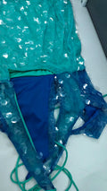 Sexy Sequin Shiny Mini Dress Women Luxury Blue Green Patchwork Halter Backless Short Dresses Evening Party Bright Dresses Beach