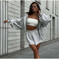 Solid Women Loose Pants Set Letter Print Off Shoulder Long Sleeve Sweatshirt Wide Leg Trousers Chic Casual Loungewear Suit 2026