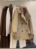 Original high-quality new women's clothing, European and American style fashionable double-sided double-layer coat jacket