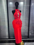Women Sexy Off the Shoulder Florals Bodycon Bandage Long Dress Celebrate Homecoming Christmas Fashion Birthday Party Outfit
