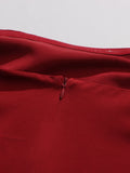 Elegant Luxury Dinners Red Maxi Dress for Women Sleeveless Cape Design Full Fringe Skirt for Fashion Parties Events