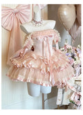Olivegirl Summer Autumn Rose Lolita Sweet Girl Dress Cosplay Gothic Y2K Women Outfits High Waist JSK Princess Banquet Costumes