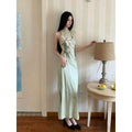 Olive Girl Green Romantic Dress for Garden Wedding 2026 Fairycore Photoshoot Everyday Wear S-XXL XS-3XL Plus Size Romantic Cottagecore Garden Party Editorial Not Costume Dress Chinese Heritage Fashion Women