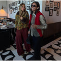 Women Retro Floral Print Tweed Jacket Fur Collar Cuff Patchwork Single Breasted Short Coat 2026 Fashion Autumn Casaul Outerwear