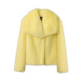 Chic Ins Blogger Brand Fashion Fake Fox Fur Jacket Coat Women 2026 Winter Luxury Design Big Collar Fur Coats Cool Girls Overcoat