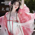 Olive Girl Hanfu Dress 2026 S-L XS-3XL Plus Size Hanfu Chinese Dress Traditional Chinese Clothing Chinese Heritage Fashion Women