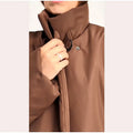 Detachable Triangle Shawl Long Puffer Coat Stand Collar Waist Tie Belt Button Solid Loose Women Coats 2026 Winter Commute Outfit