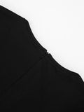 Weird Puss Irregular Low-Neck Playsuit Women Trend Wild Sexy Short Sleeve Patchwork Classic Fashion Simple Stretch Streetwear