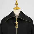 Solid Spliced Metal Zipper Jacket for Women Hooded Batwing Sleeve Patchwork Drawstring Hem Loose Sport Casual Jackets Female