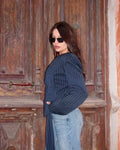 Stripe Tailored Coat For Women Lace Up V Neck Long Sleeves Coat Female Fashion Elegant High-End Formal Tailored Coat