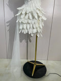 Luxury Rhinestone Sexy Halter Feather White Mini Dress Celebrate Evening Party Birthday Dress Stage Performance Dance Costume
