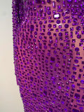Sparkly Luxury Rhinstones Long Sleeve Elegant Party Dress Women 2025 Performance Stage Outfit Evening Birthday Prom Gown