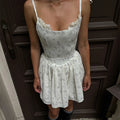 Sexy Floral Print Pleated Dress Women Fashion Straps Sleeveless Slim Elegant Party Dress Female Summer New Commuting Dress