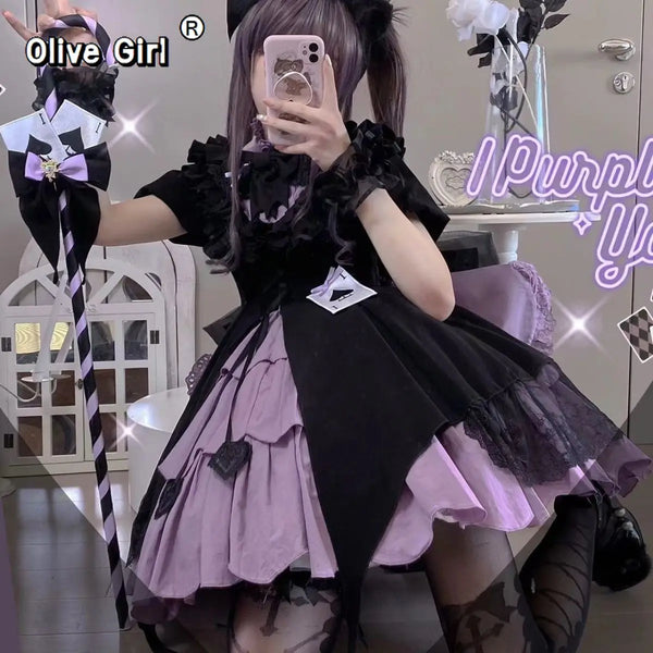 Olive Girl Romantic Lolita Dress for Ren Faire 2026 Fairycore Photoshoot Everyday Wear S-L XS-3XL Plus Size Romantic Cottagecore Editorial Not Costume Lolita Dress Chinese Heritage Fashion Women