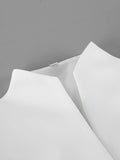 Elegant Folds Women Jackets Stand Collar Long Sleeve Single Breasted Fitted Jacket for Office Business Wear Fashion