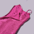 High Quality Fashion Fringe Rose Red Spaghetti Strap Long Dresses Women'S Tassel Celebrity Bandage Dress Prom Vestidos