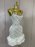 Women Luxury Diamonds Sleeveless Bodycon Bandage Mini Dress High Street Celebrate Evening Prom Club Elegant Birthday Party Dress