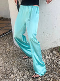 Solid Waist Drawstring Cinched Jacket Women's Satin Pleated Stand Collar Long Sleeves Loose Coat Lady Fashion Daily Outwear New