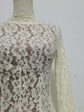 White Loose Spliced Lace Chic Dresses for Women O Neck Long Sleeve French Elegant Dress Female Summer Fashion Style Clothing