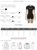 Letter Print Fashion Romper Women Body-Shaping  o-Neck Mini Sleeve Tight Peach Hip Casual Simple Workout Playsuits