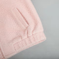 Pink Short Fur Jacket Coat For Women Autumn Winter Casual Stand Collar Pocket Loose Fashion Long Sleeve Jacket Top Female