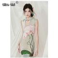 Olive Girl Romantic Dress for Garden Wedding 2026 Fairycore Photoshoot Everyday Wear S-XXL XS-3XL Plus Size Romantic Cottagecore Garden Party Editorial Not Costume Dress Chinese Heritage Fashion Women