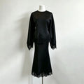 White Temperament Dress Two-Piece Set 2026 Autumn New Women'S Cape Top Long Skirt Lace Set Suit
