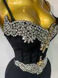Women Celebrity Sexy Sleeveless Diamonds Maxi Long Bandage Bodycon Dress 2025 Elegant Evening Club Party Birthday Outfit