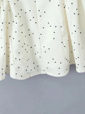 Polka Dot Halter Mini Dress for Women Sleeveless Bow Accent Waist Pleated Bodice Flared Skirt for Fashion Parties