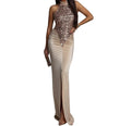Runway Halter Formal Dresses for Women Sexy Elegant Evening Gowns Split Thigh Bodycon Maxi Wedding Guest Long Dresses