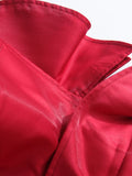 Red Sexy Off Shoulder Ruffle Slim Irregular Long Dress 2026 New Red Fashion Evening Party Trendy Clothing